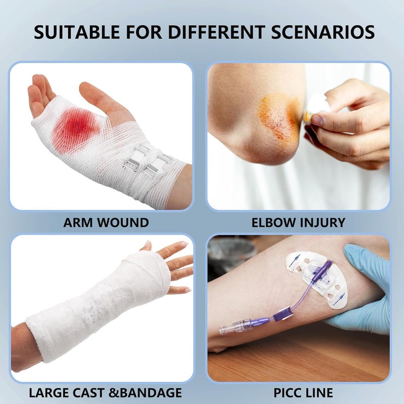 Divvsck Waterproof Full Arm Cast Covers for Shower Kids - Available in 3 Sizes|Reusable Child Long Arm Cast Sleeve Bag Covers- Watertight Protection for Wounded Elbow Wrist Hand Finger Forearm (Size:L) - Image 5